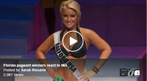 Lauren Hubbard, Miss Vizcaya Swimwear 2018, talking about Miss America on TV!