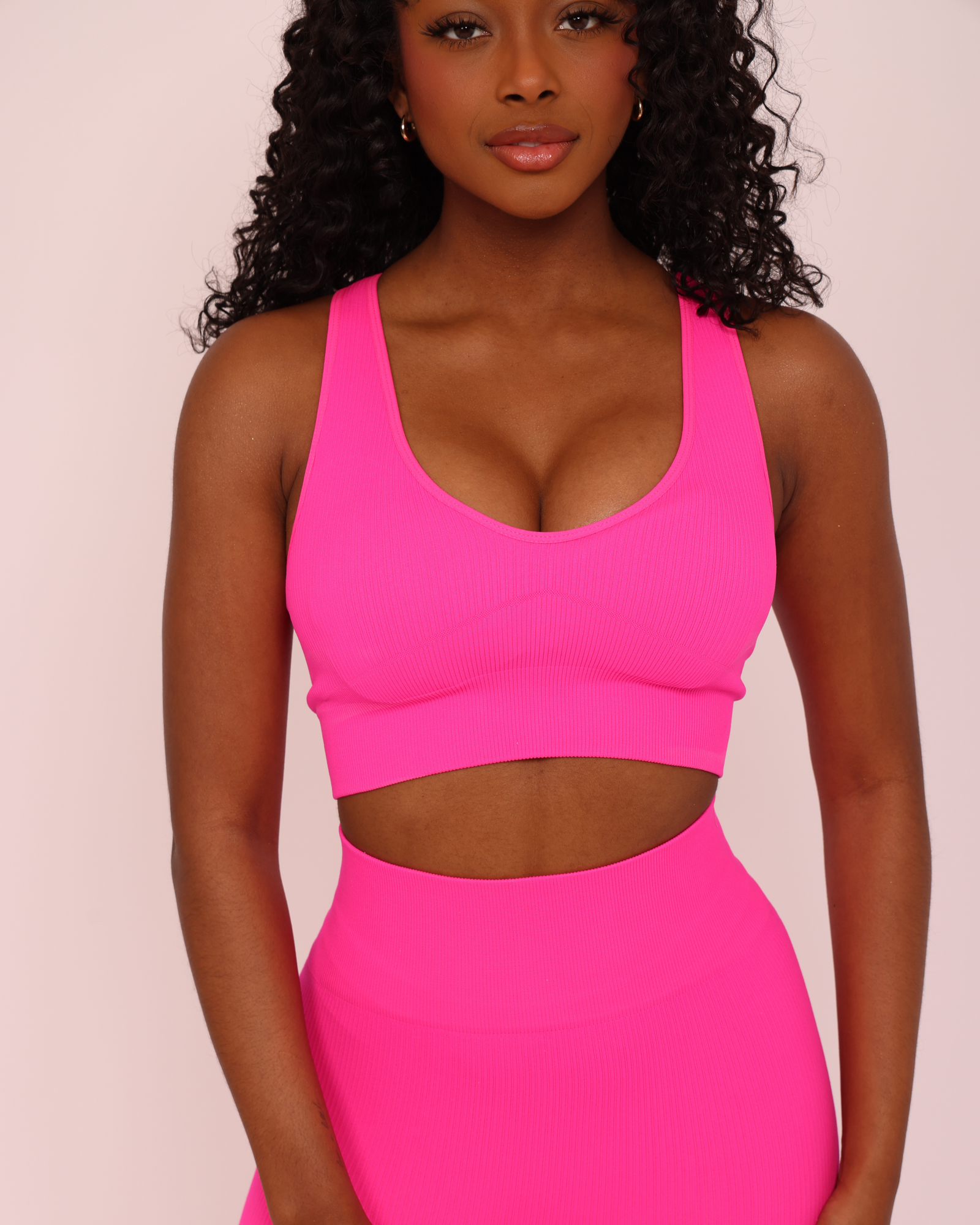 Hot Pink Sports Bra
