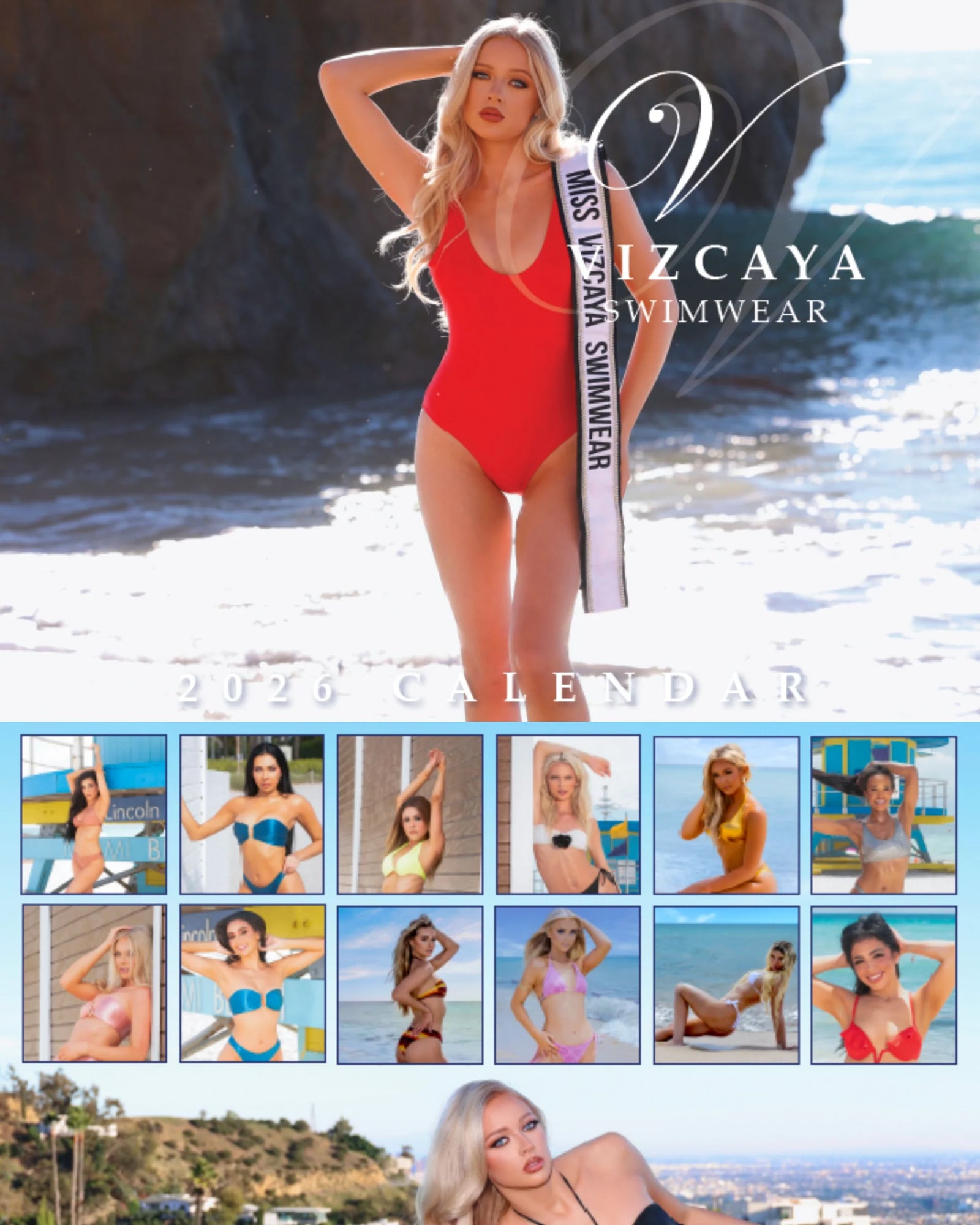Miss Vizcaya Swimwear 2027 Official Calendar + 50 Bonus Votes